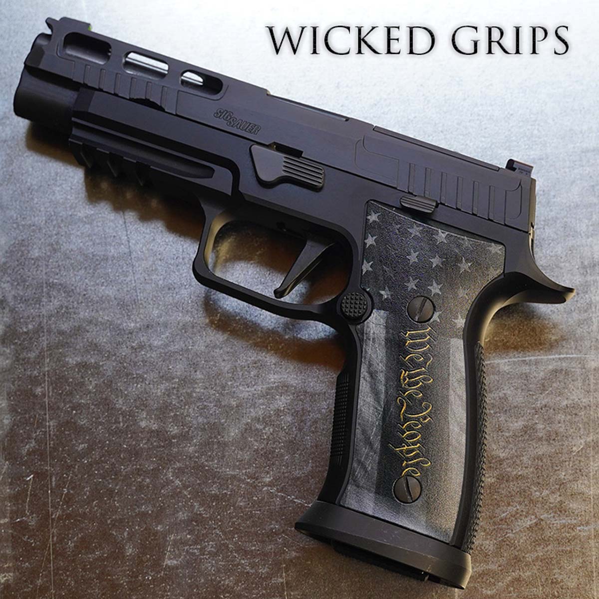 Wicked Grips custom SIG handgun grips