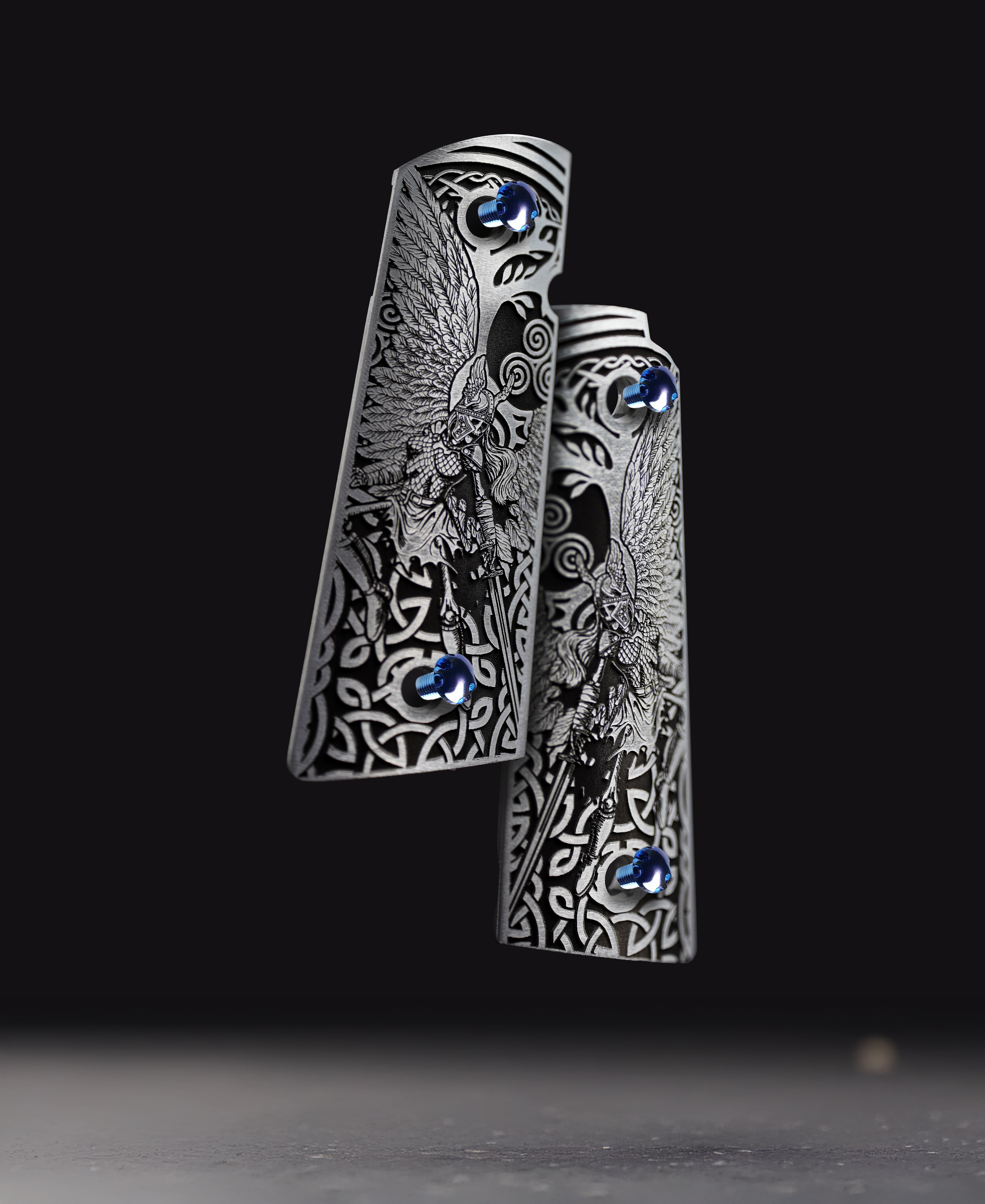 1911 Aluminum deep engraved Valkyrie